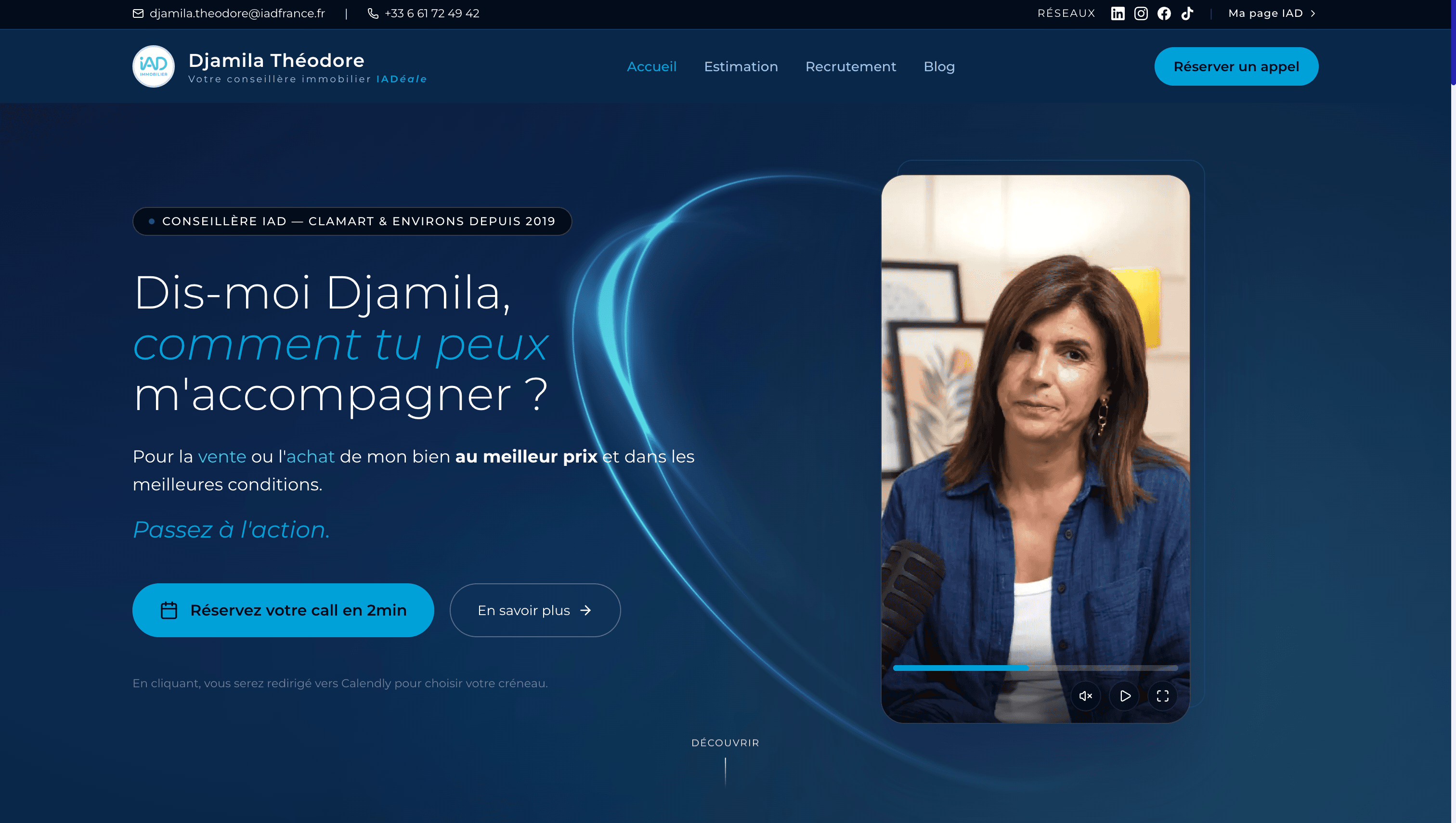 Aperçu projet Landing Page Dynamique avec Blog